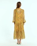 SIXDO Voile Flared Dress for Women